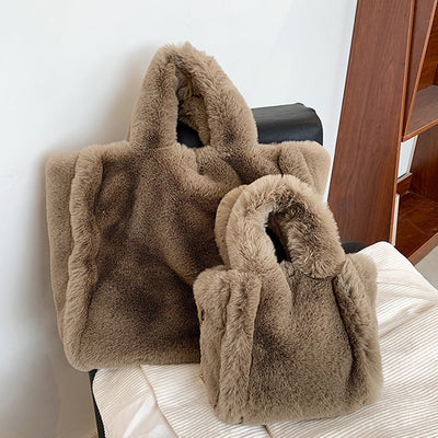 Pluche Winter Schoudertas Dames