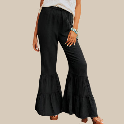 Casual High Waist Flared Broek