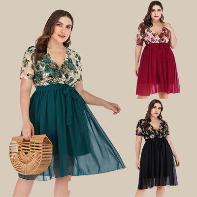 Plus Size Avondjurk Dames
