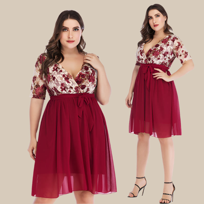 Plus Size Avondjurk Dames