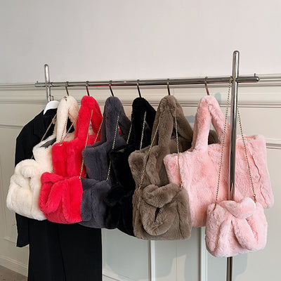 Pluche Winter Schoudertas Dames