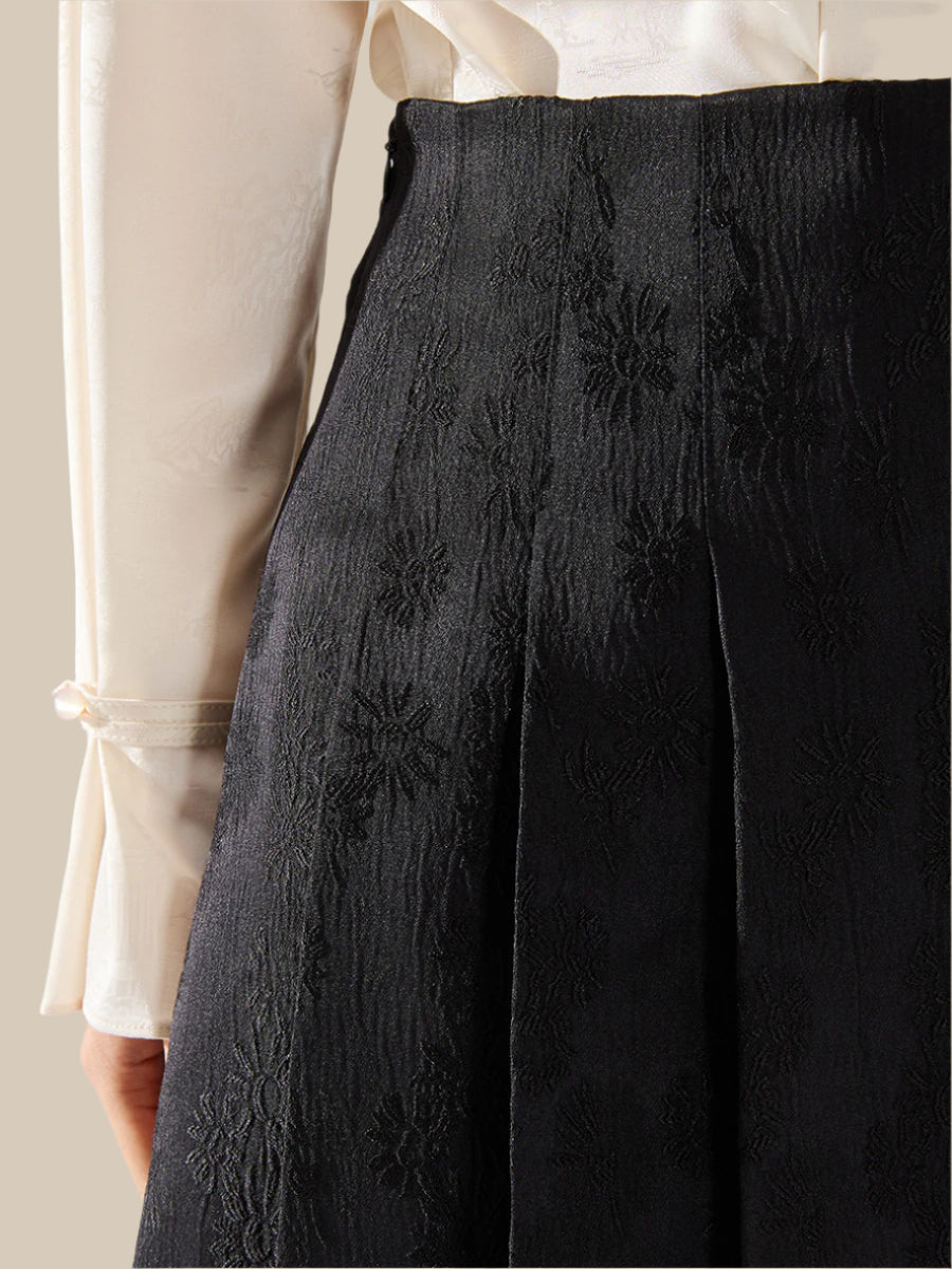 Jacquard Elegante Paardenrok Dames