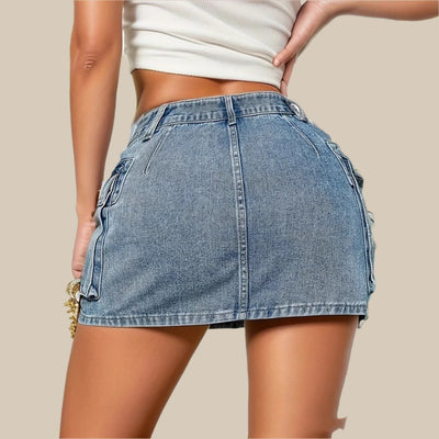 Damesmode Denim Mini-jeansrok
