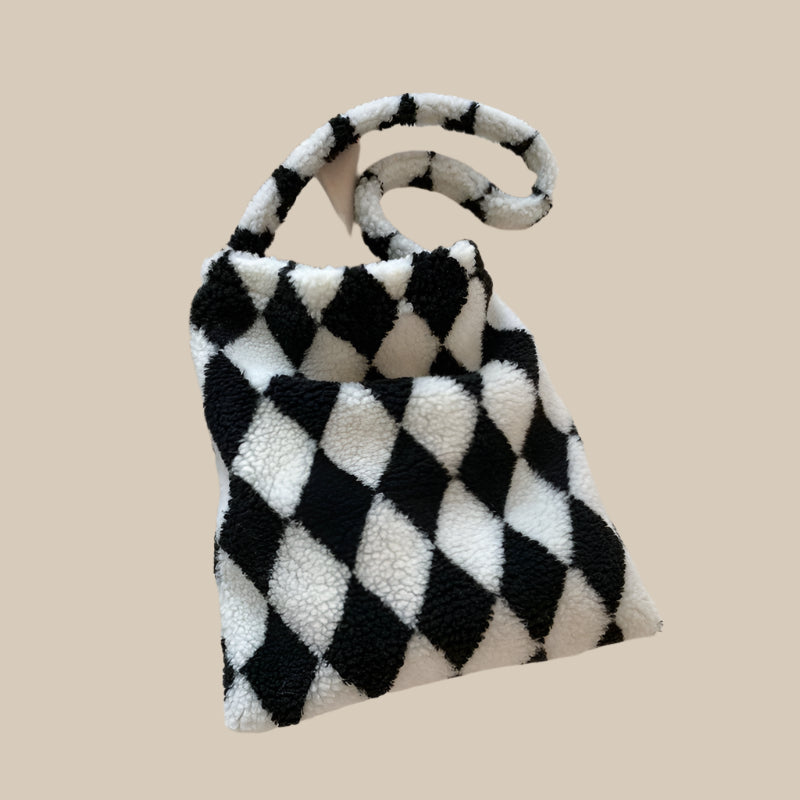 Pluche Hartvormige Schoudertas Dames
