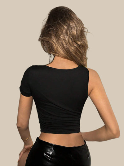 Street Design Sense Slim-fit Crop-top Dames