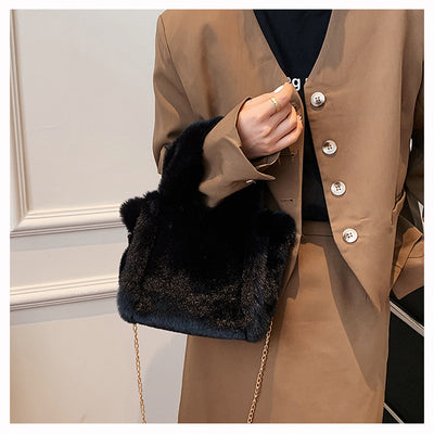 Pluche Winter Schoudertas Dames