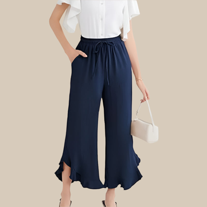 Ruffle Flared Broek Dames
