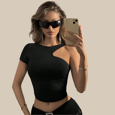 Street Design Sense Slim-fit Crop-top Dames