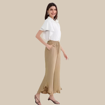 Ruffle Flared Broek Dames