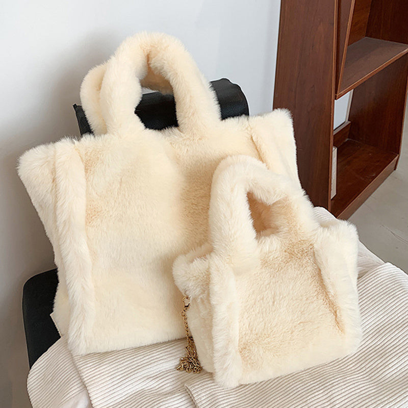 Pluche Winter Schoudertas Dames