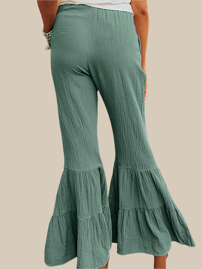 Casual High Waist Flared Broek