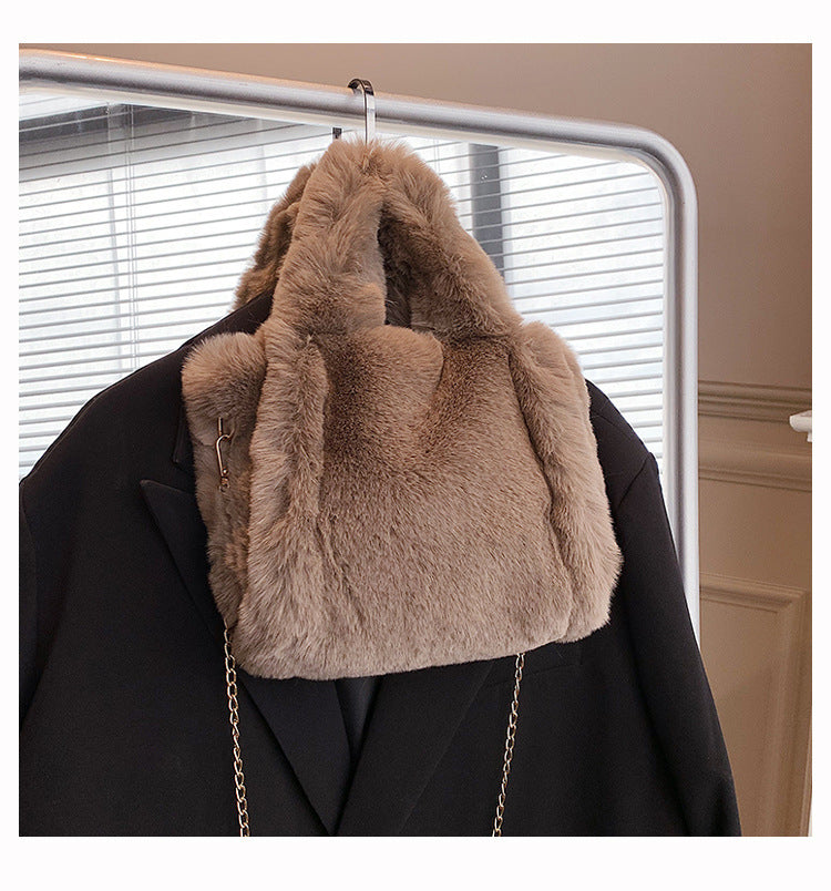 Pluche Winter Schoudertas Dames