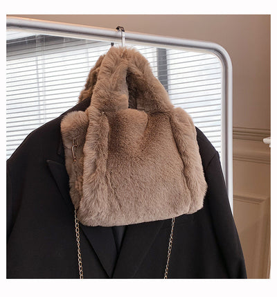 Pluche Winter Schoudertas Dames